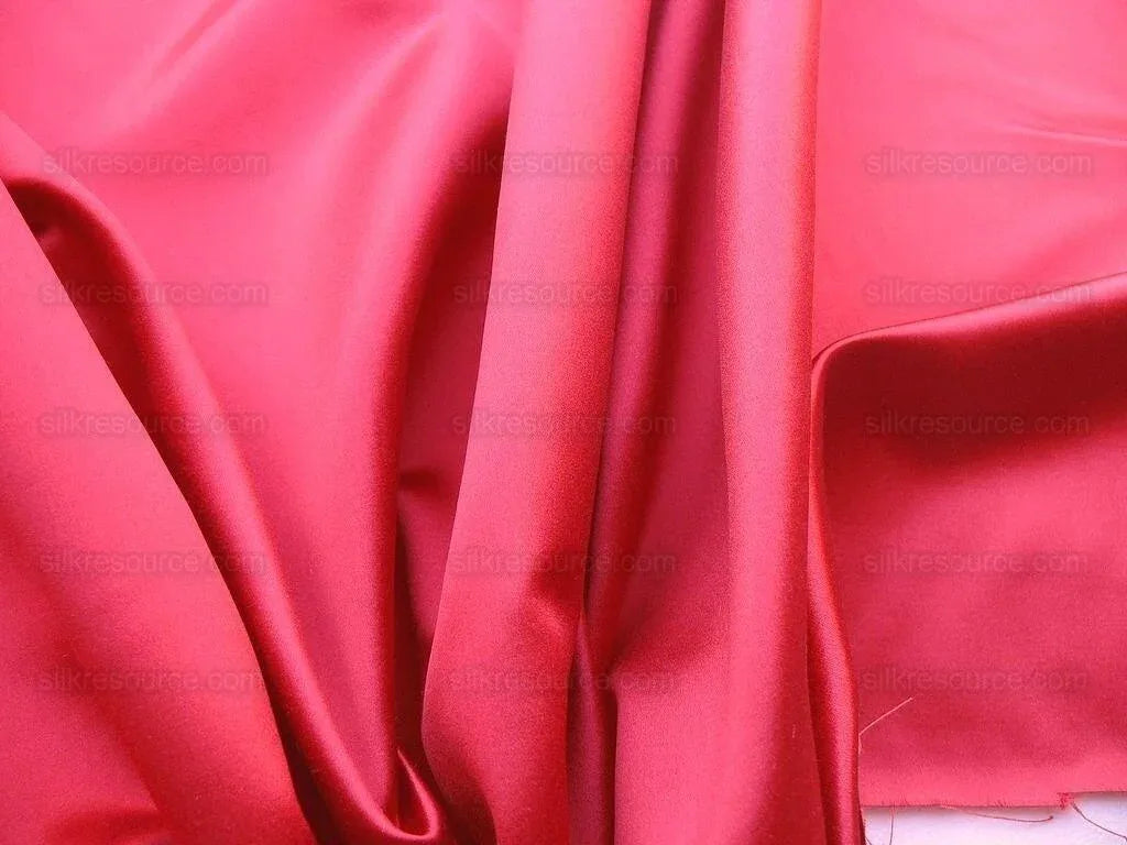 Bty Scalamandre Silk Satin Cherry Saturated Cherry Red Liquid Lux!