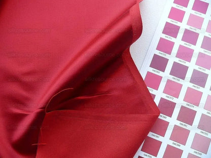 Bty Scalamandre Silk Satin Cherry Saturated Cherry Red Liquid Lux!