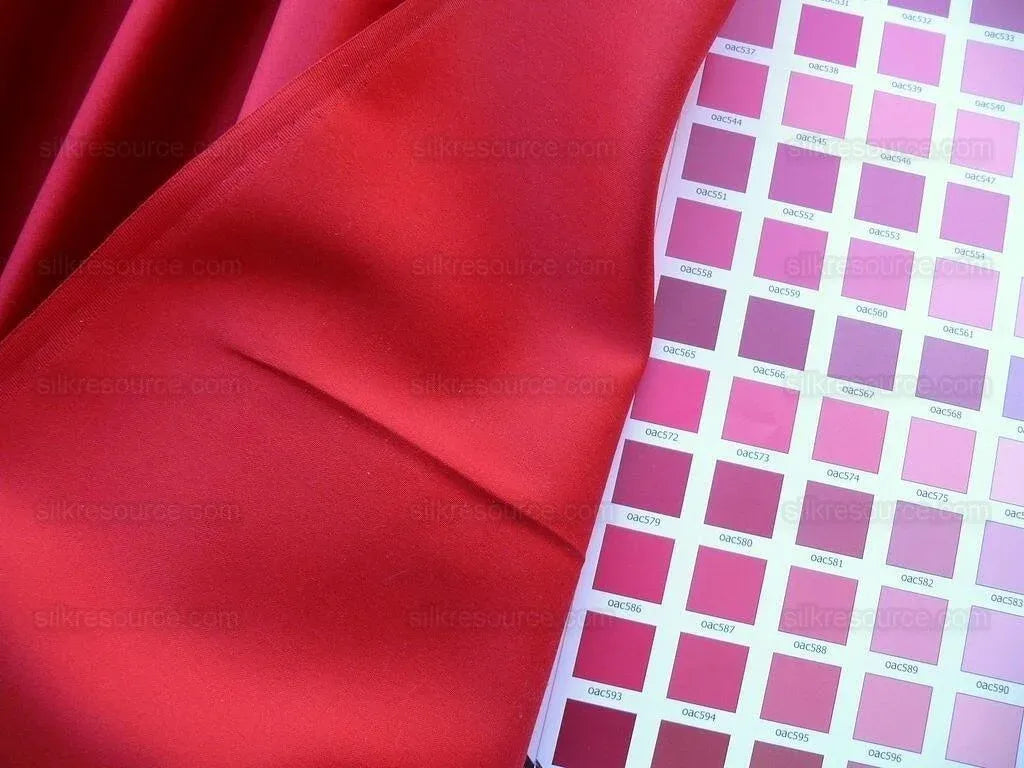 Bty Scalamandre Silk Satin Cherry Saturated Cherry Red Liquid Lux!