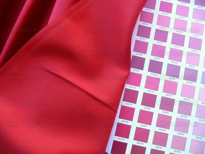 Bty Scalamandre Silk Satin Cherry Saturated Cherry Red Liquid Lux!