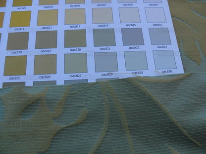 Scalamandre Loggia-copper Silk Damask Aqua Gold MSRP USD 308/Y