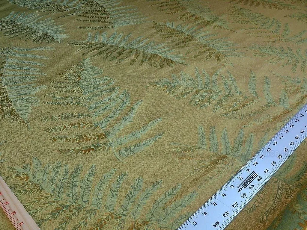 Bty Scalamandre Woodside Fern Alpine Gold Green Copper MSRP USD 480/Y
