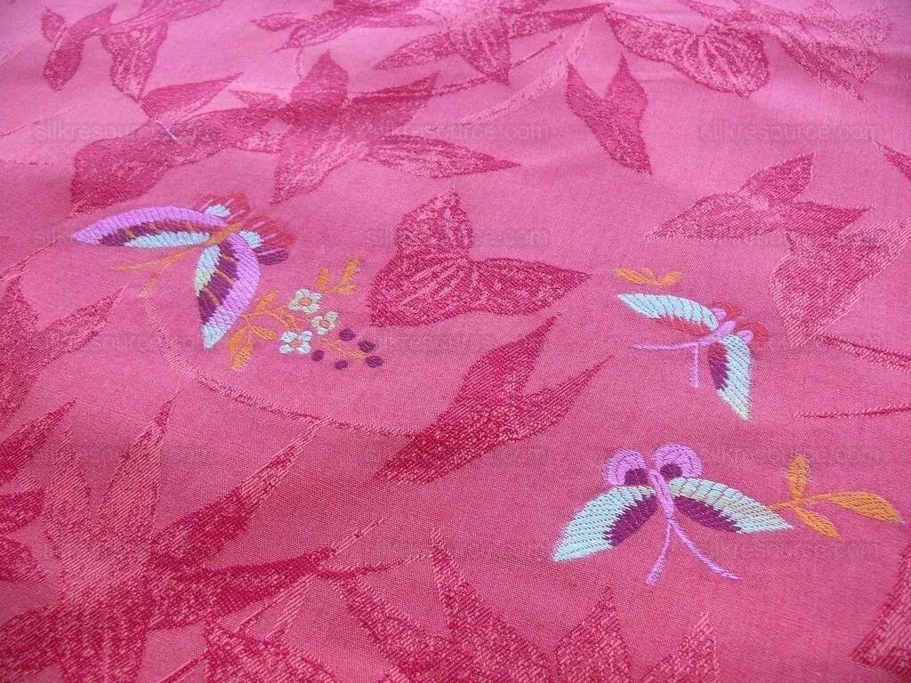 Scalamandre Papilio Coquelicot Butterfly Fil Coup MSRP USD 220/Y