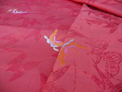 Scalamandre Papilio Coquelicot Butterfly Fil Coup MSRP USD 220/Y