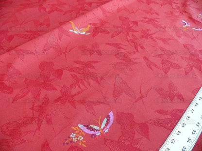 Scalamandre Papilio Coquelicot Butterfly Fil Coup MSRP USD 220/Y