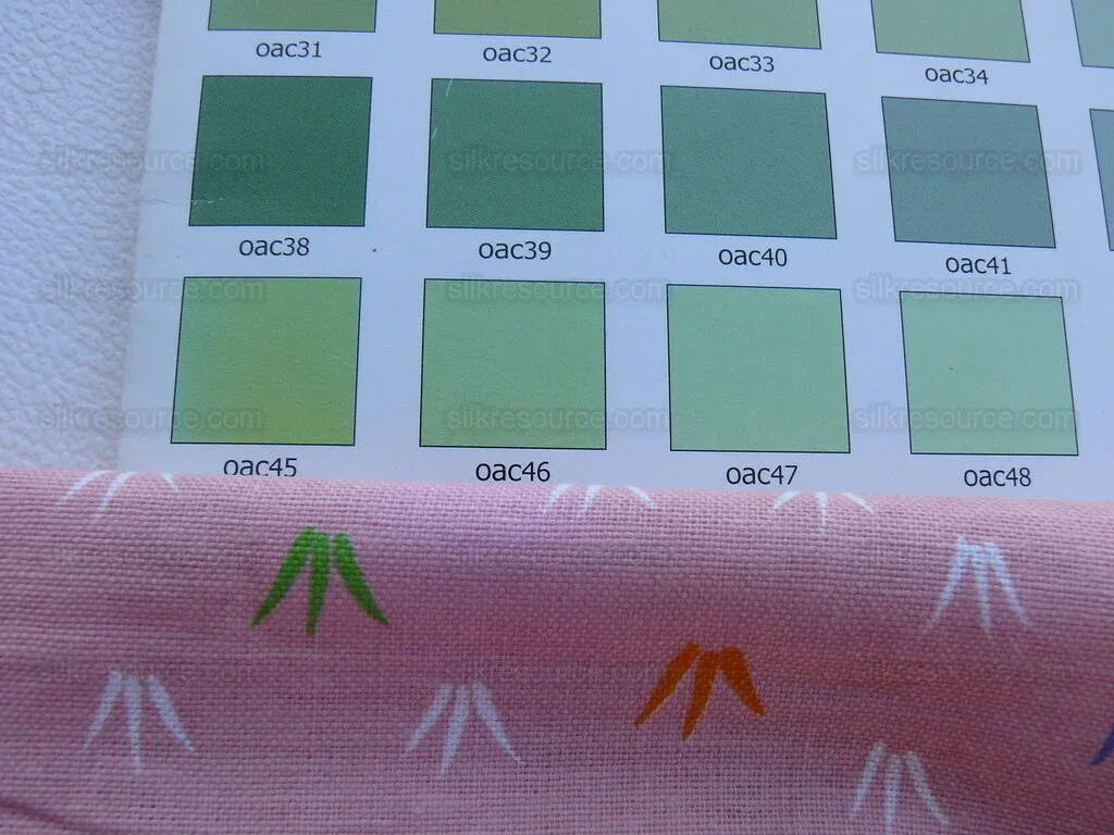 Scalamandre Neptune Multi On Pink Linen Hand Print from France Music Grass Seagull Pop Art Red Green Blue MSRP USD285/y