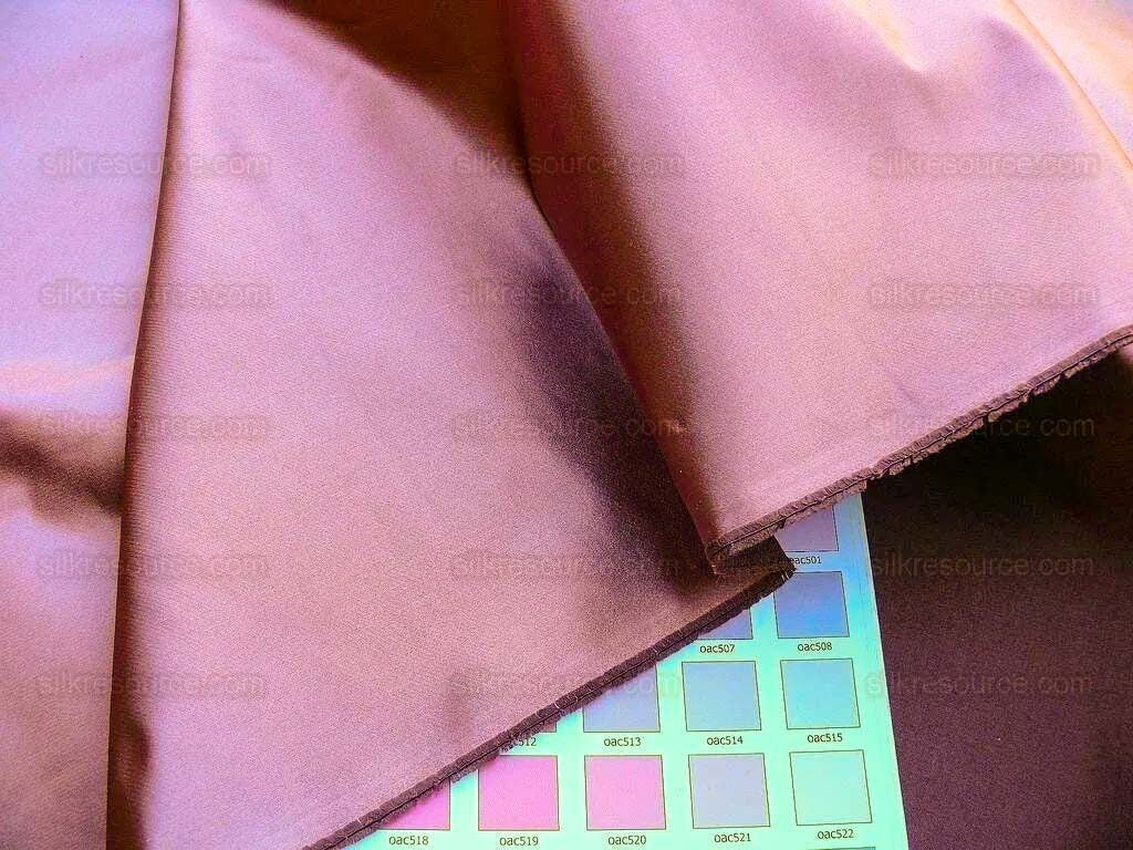 By Yard Scalamandre Academy Silk Satin "raisin" Red-bronze Frost Silvery MSRP USD 436Y