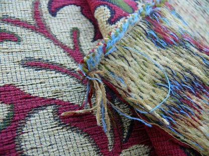 3.75y Scalamandre Novaro Tapestry Wool Multi Red Thick MSRP USD 596Y
