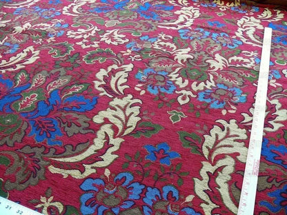 3.75y Scalamandre Novaro Tapestry Wool Multi Red Thick MSRP USD 596Y