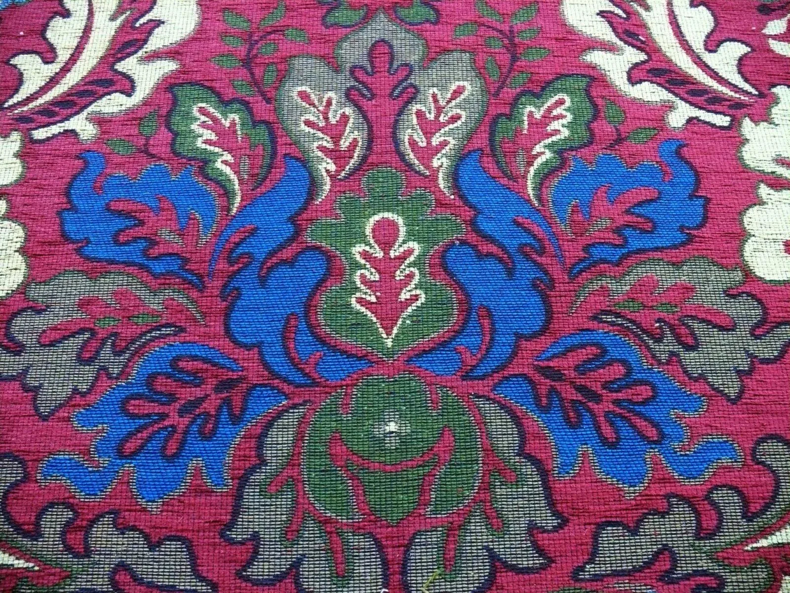 0.5Y SCALAMANDRE NOVARO TAPESTRY WOOL MULTI RED THICK MSRP$596Y