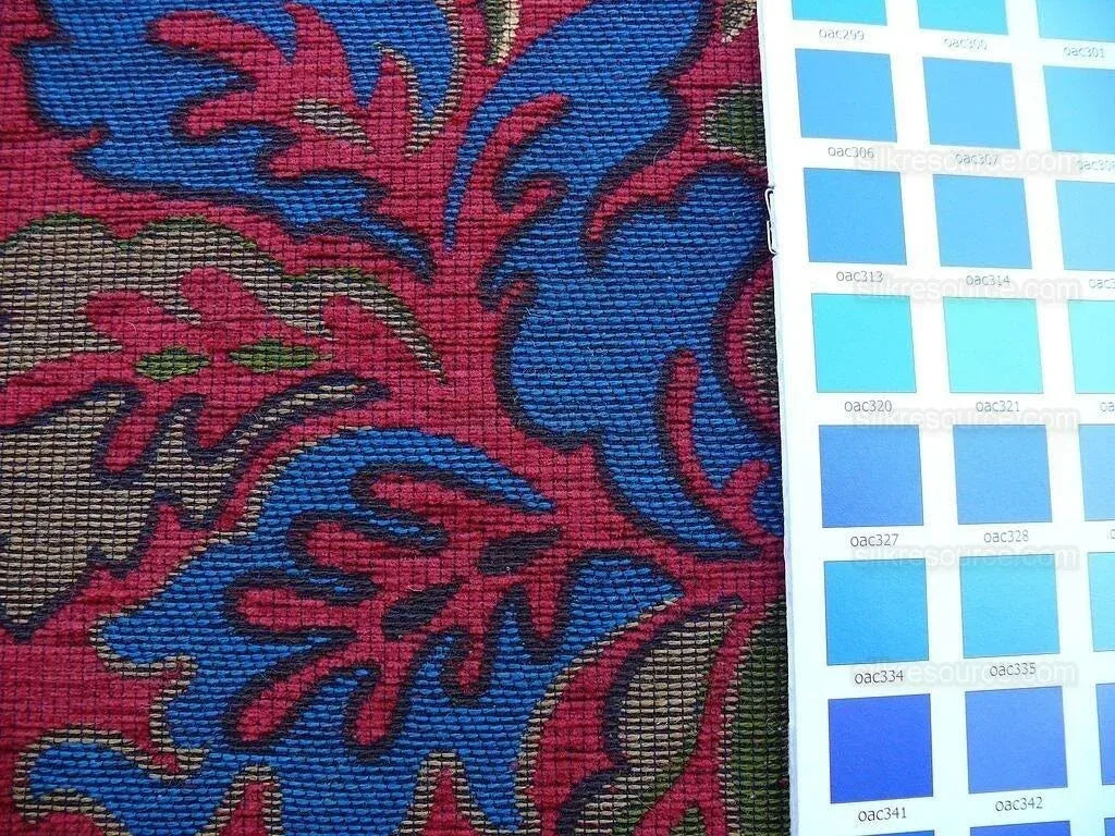 3.75y Scalamandre Novaro Tapestry Wool Multi Red Thick MSRP USD 596Y