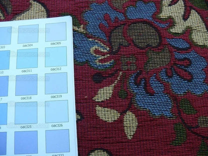 3.75y Scalamandre Novaro Tapestry Wool Multi Red Thick MSRP USD 596Y