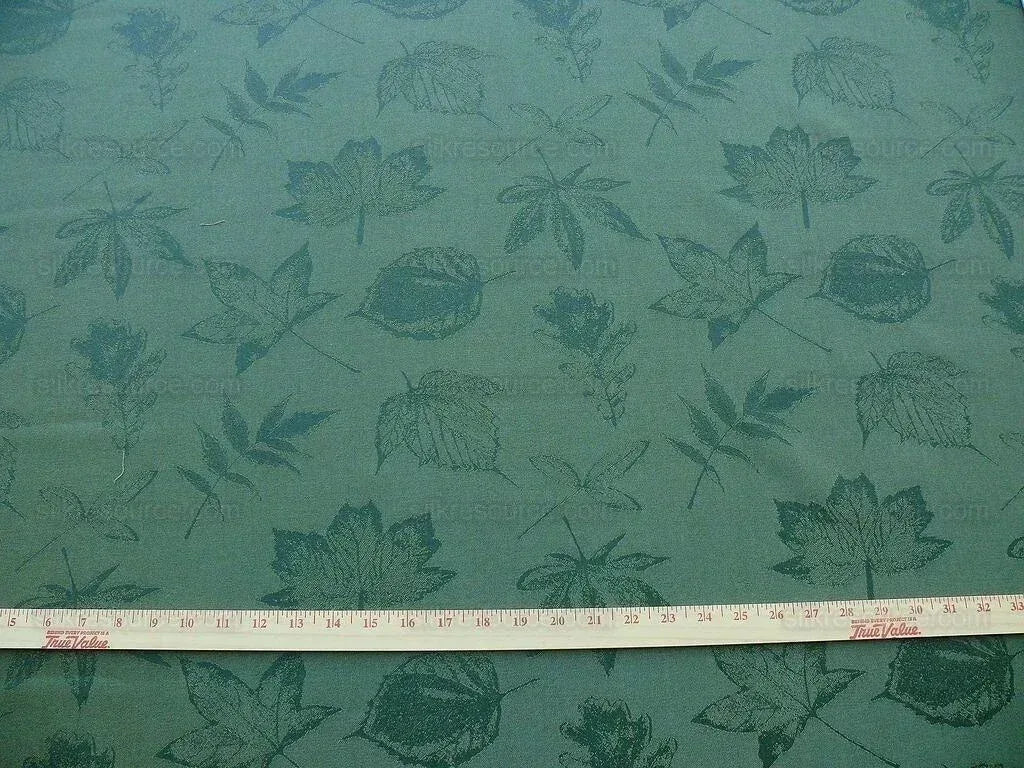By Yard Scalamandre Wool Pressed Leaves Forest Green Maple Elm Oak MSRP USD 376/y