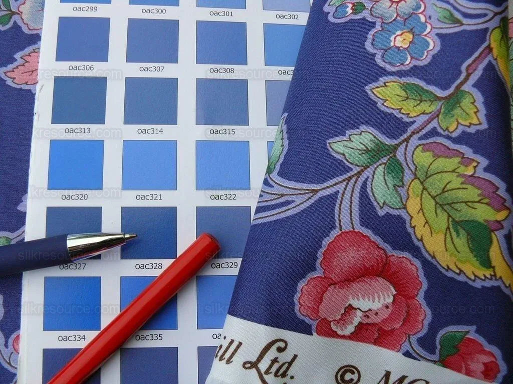 By Yard Scalamandre  La Neuveville Print Fruit Flower Melon Grape Harvest Blue MSRP 112/Y