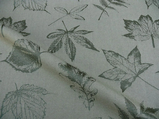 26.26Y SCALAMANDRE WOOL SATIN PRESSED LEAVES OLIVE MAPLE, ELM