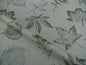 26.26Y SCALAMANDRE WOOL SATIN PRESSED LEAVES OLIVE MAPLE, ELM
