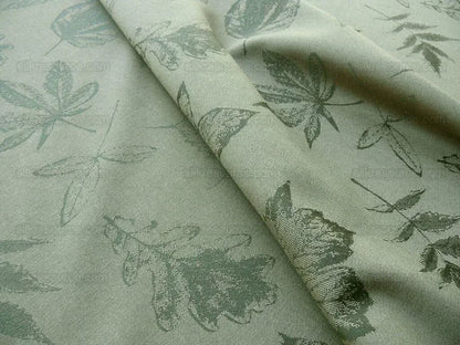 By Yard Scalamandre Wool Satin Pressed Leaves Olive Green Maple Elm Oak MSRP USD 376/Y