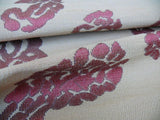 SCALAMANDRE PAISLEY LAMPAS ROSSO ROSE RED GOLD HEAVY DUTY MSRP$3
