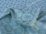 Bty Scalamandre Castletown Sky Pale Blue Jacquard Small Scale Daisy Linen MSRP USD218/y