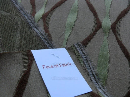 Bty Scalamandre Helena Fonthill Brown/green Velvet River Ribbon Diamond Mid-century MSRP USD 164/Y