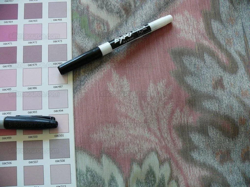 30.5"x54" Clarence House Warp Print Silk Teal Blue Green #1615b MSRP USD 677/yd