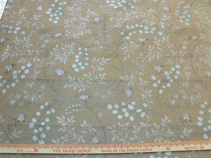 Lee Jofa 100% Silk William Morris Vine Berry Blue Silver Beige Bronze Art Nouveau MSRP USD 248/Y