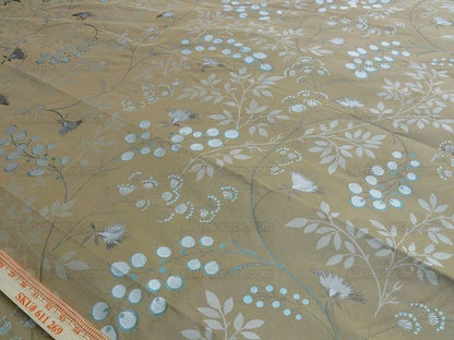 Lee Jofa 100% Silk William Morris Vine Berry Blue Silver Beige Bronze Art Nouveau MSRP USD 248/Y