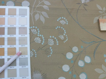 Lee Jofa 100% Silk William Morris Vine Berry Blue Silver Beige Bronze Art Nouveau MSRP USD 248/Y