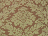 100% SILK SPICE MARKET ORANGE GOLD GRAND DAMASK #1630