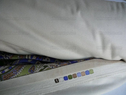 Brunschwig &amp; Fils Gulchihra Printed Velvet Pagoda Paisley Cotton Blue Green Persian Mughal MSRP USD 536/y