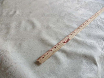 by yard Brunschwig &amp; Fils Upton Damask Linen Print Oyster White on White Heavy