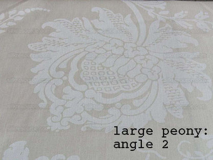 1.58y Brunschwig &amp; Fils Upton Damask Linen Print Oyster White MSRP USD 254/Y