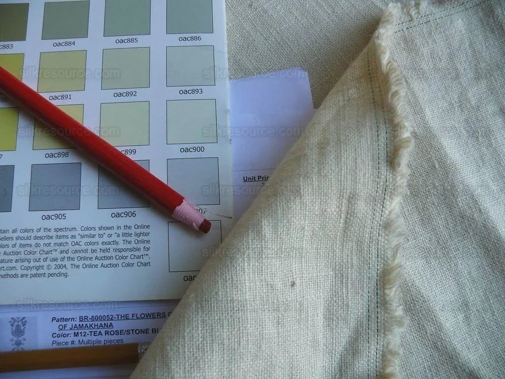 3.7y Brunschwig &amp; Fils Flowers Of Jamakhana Tea Rose/blue Chartreuse Crewel Embroidery Linen Tulip Pomegranite Blue Red MSRP USD 596/Y