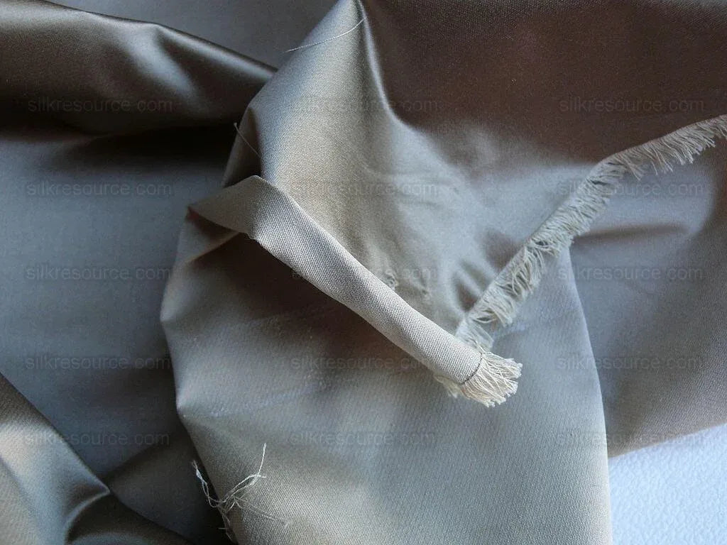 By Yd Brunschwig &amp; Fils Georges Satin Silk Taupe MSRP USD 470/Y