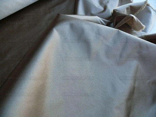 By Yd Brunschwig & Fils Georges Satin Silk Taupe MSRP USD 470/Y Lighter