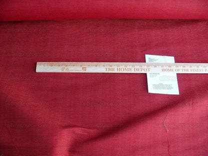 Brunschwig & Fils Cascade Ottoman Red Rose Pink Cotton & Silk Heavy! MSRP USD 248/y