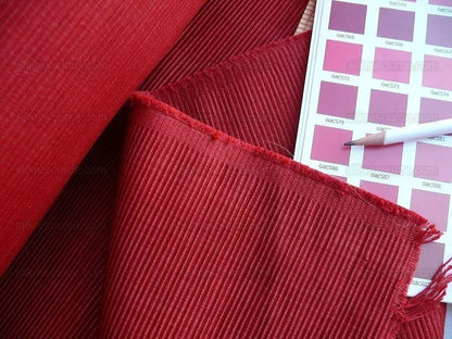 Brunschwig & Fils Cascade Ottoman Red Rose Pink Cotton & Silk Heavy! MSRP USD 248/y