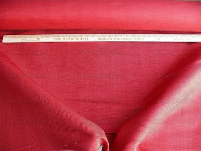 Brunschwig & Fils Cascade Ottoman Red Rose Pink Cotton & Silk Heavy! MSRP USD 248/y