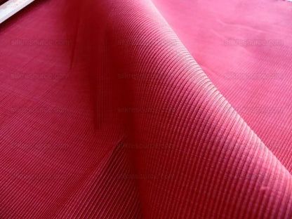 Brunschwig & Fils Cascade Ottoman Red Rose Pink Cotton & Silk Heavy! MSRP USD 248/y