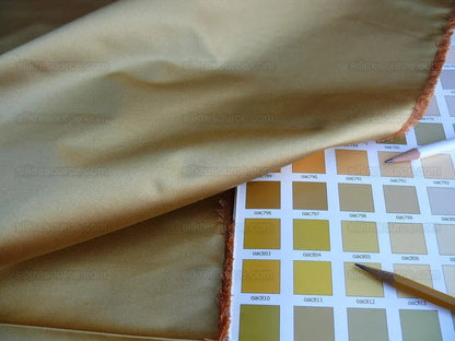 0.5yd Brunschwig &amp; Fils Georges Satin Silk "honey" Gold MSRP USD 470/y