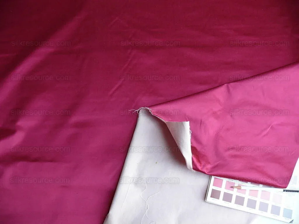 Brunschwig &amp; Fils Georges Satin Silk "fuchsia" Pink Red MSRP USD 470/y