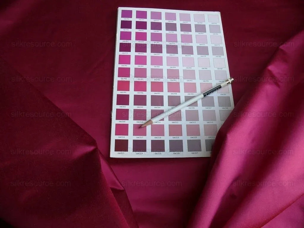 Brunschwig &amp; Fils Georges Satin Silk "fuchsia" Pink Red MSRP USD 470/y