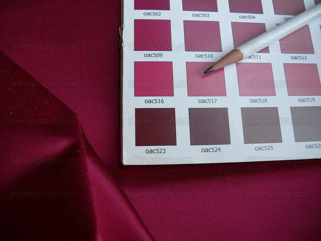 Brunschwig &amp; Fils Georges Satin Silk "fuchsia" Pink Red MSRP USD 470/y