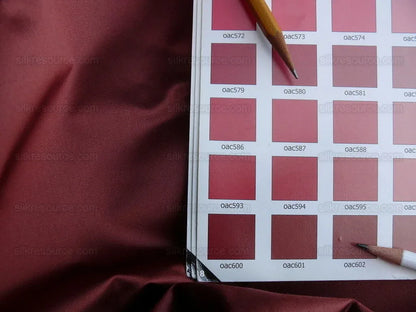 By Yd Brunschwig &amp; Fils Georges Satin Silk "radicchio" Deep Red MSRP USD 470/Y