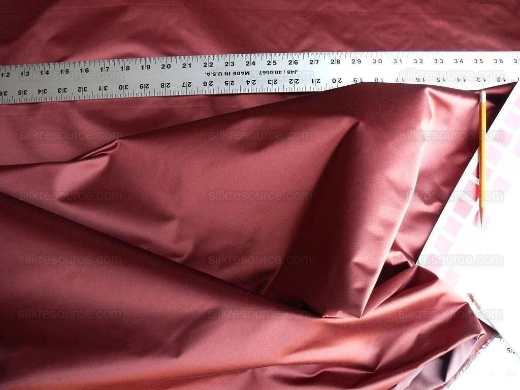 By Yd Brunschwig &amp; Fils Georges Satin Silk "radicchio" Deep Red MSRP USD 470/Y
