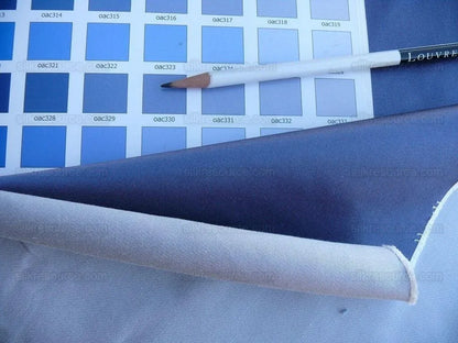 By Yd Brunschwig &amp; Fils Georges Satin Silk "Periwinkle" Muted Blue MSRP USD 470/Y