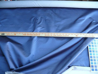 By Yd Brunschwig &amp; Fils Georges Satin Silk "Periwinkle" Muted Blue MSRP USD 470/Y