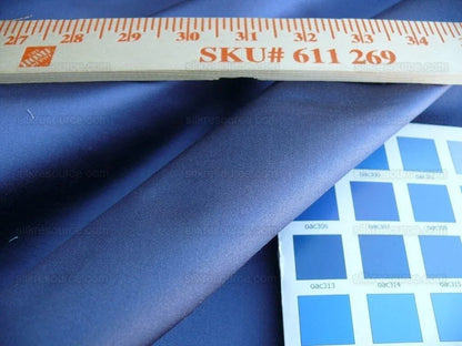 By Yd Brunschwig &amp; Fils Georges Satin Silk "Periwinkle" Muted Blue MSRP USD 470/Y