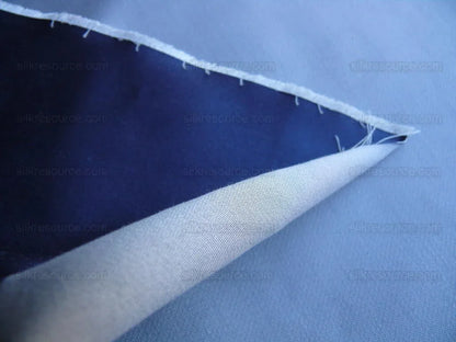 By Yd Brunschwig &amp; Fils Georges Satin Silk "Periwinkle" Muted Blue MSRP USD 470/Y