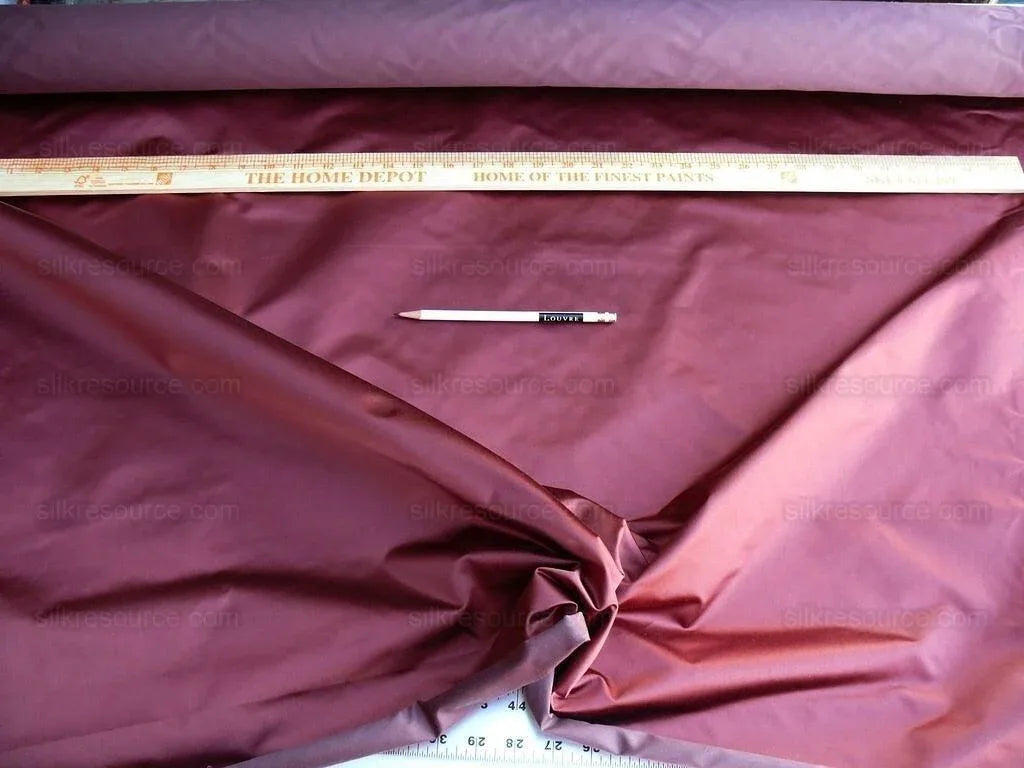 By Yd Brunschwig &amp; Fils Georges Satin Silk "radicchio" Deep Red MSRP USD 470/Y